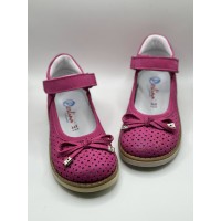 Ортопедичні туфлі для дівчинки Perlina 58malina21 малинові