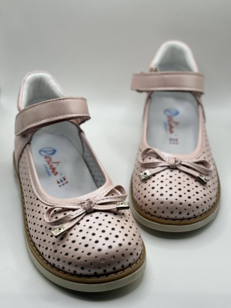 Ортопедичні туфлі для дівчинки Perlina 58.004  пудра