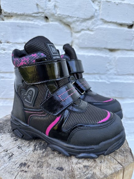 Зимові ортопедичні черевики 3blackrose чорні