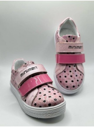 Ортопедичні кросівки для дівчинки Minimen 86KRAPKA рожеві