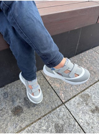 Ортопедические босоножки для мальчика Perlina 101grey25 