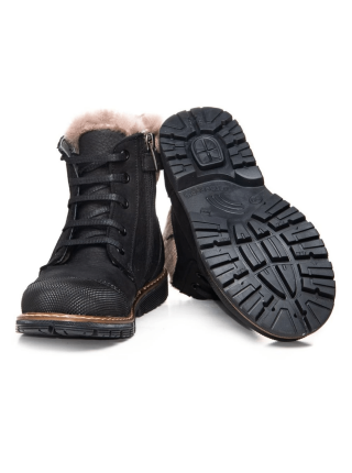 Зимние  ортопедические ботинки Theo Leo 854 black